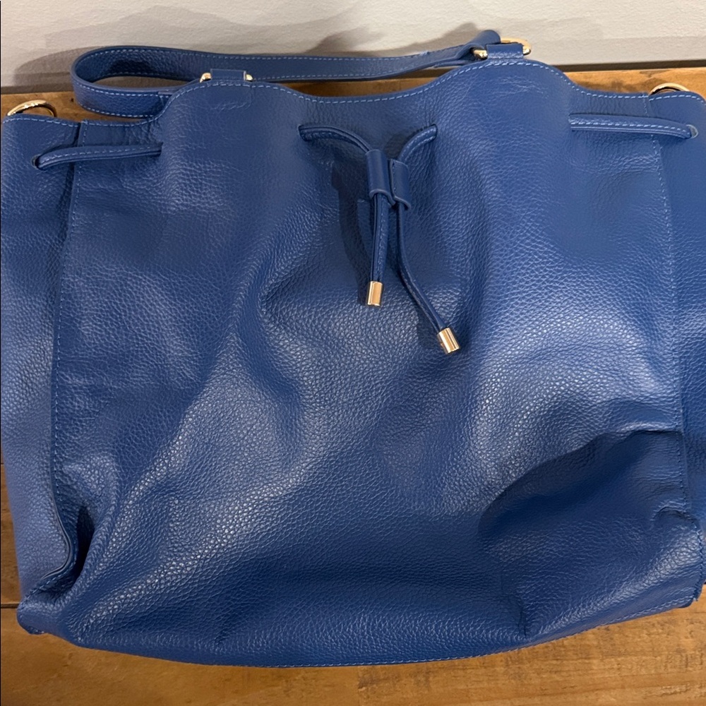 LAGGO Blue Leather Shoulder Bag - Picture 5 of 8